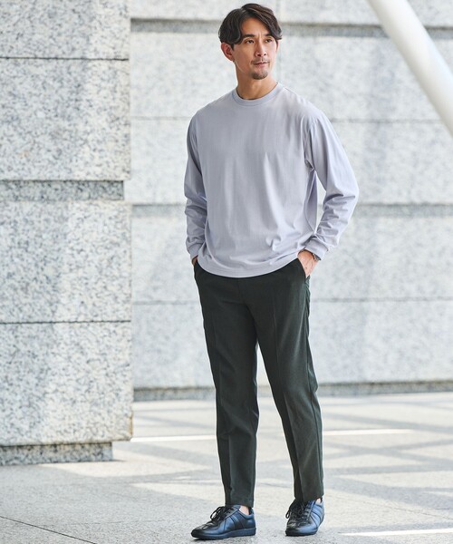 green label relaxing(グリーンレーベルリラクシング)の「【WEB限定】JUST fit ウールライク 1プリーツ イージーパンツ -ストレッチ-(その他パンツ・メンズ・ダークグレー/ブラック/ネイビー/ダークブラウン/オリーブ・M/L/S/XS/XXL/XL)」の15枚目の写真