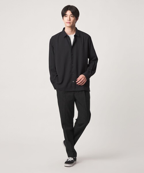 green label relaxing(グリーンレーベルリラクシング)の「【WEB限定】JUST fit ウールライク 1プリーツ イージーパンツ -ストレッチ-(その他パンツ・メンズ・ダークグレー/ブラック/ネイビー/ダークブラウン/オリーブ・M/L/S/XS/XXL/XL)」の21枚目の写真