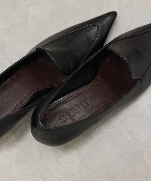 ADAM ET ROPE'(アダムエロペ)の「【EMOELLE】loafer pumps(パンプス・レディース・ブラック・38/36/37)」の2枚目の写真
