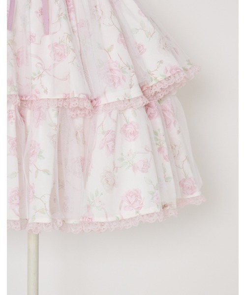 mellfy memory(メルフィーメモリー)の「Rose perfume tulle veil skirt(スカート・レディース・ピンク/ブラック・M/S)」の21枚目の写真