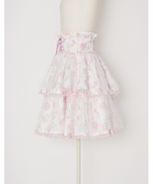 mellfy memory(メルフィーメモリー)の「Rose perfume tulle veil skirt(スカート・レディース・ピンク/ブラック・M/S)」の17枚目の写真