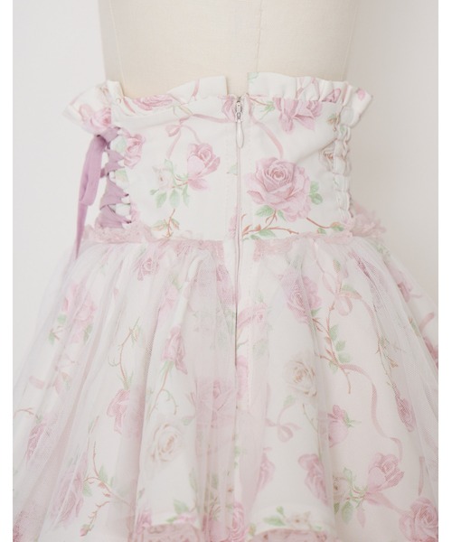 mellfy memory(メルフィーメモリー)の「Rose perfume tulle veil skirt(スカート・レディース・ピンク/ブラック・M/S)」の22枚目の写真