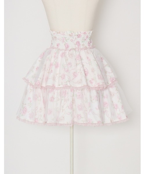 mellfy memory(メルフィーメモリー)の「Rose perfume tulle veil skirt(スカート・レディース・ピンク/ブラック・M/S)」の18枚目の写真