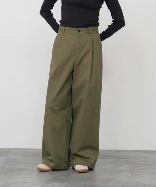 human woman(ヒューマンウーマン)の「◆高密度チノクロスパンツ(その他パンツ・レディース・カーキ/ベージュ・MEDIUM/SMALL)」の16枚目の写真