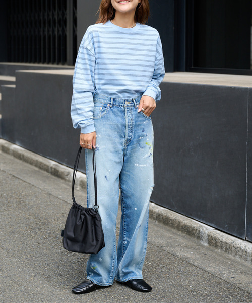 OUTDOOR PRODUCTS（アウトドアプロダクツ）の「ULT PAINT JAPAN DENIM ユニセックス対応（デニムパンツ・レディース・ライトブルー・X-LARGE/LARGE/MEDIUM/SMALL）」の10枚目の写真