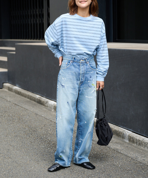 OUTDOOR PRODUCTS（アウトドアプロダクツ）の「ULT PAINT JAPAN DENIM ユニセックス対応（デニムパンツ・レディース・ライトブルー・X-LARGE/LARGE/MEDIUM/SMALL）」の11枚目の写真
