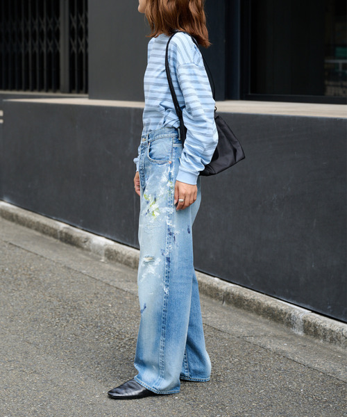 OUTDOOR PRODUCTS（アウトドアプロダクツ）の「ULT PAINT JAPAN DENIM ユニセックス対応（デニムパンツ・レディース・ライトブルー・X-LARGE/LARGE/MEDIUM/SMALL）」の14枚目の写真