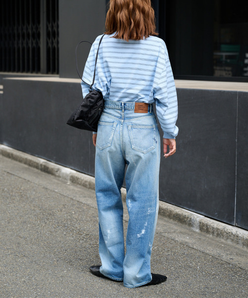 OUTDOOR PRODUCTS（アウトドアプロダクツ）の「ULT PAINT JAPAN DENIM ユニセックス対応（デニムパンツ・レディース・ライトブルー・X-LARGE/LARGE/MEDIUM/SMALL）」の15枚目の写真