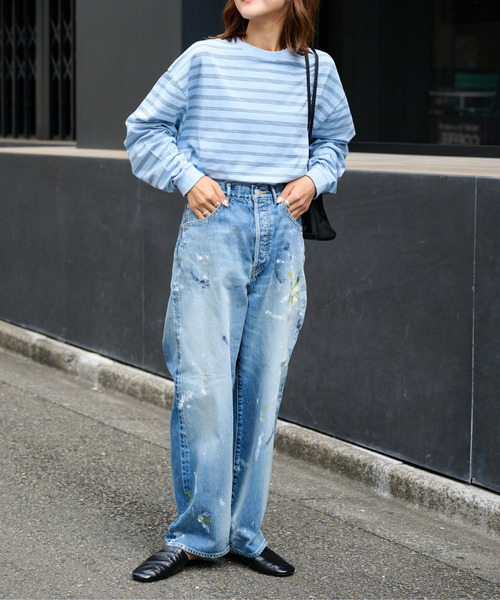 OUTDOOR PRODUCTS（アウトドアプロダクツ）の「ULT PAINT JAPAN DENIM ユニセックス対応（デニムパンツ・レディース・ライトブルー・X-LARGE/LARGE/MEDIUM/SMALL）」の16枚目の写真