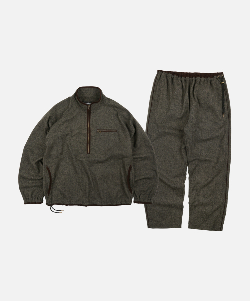 FRIZMWORKS（フリズムワークス）の「ウールイージーパンツ _ フォレストブラック（スウェットパンツ・メンズ・その他・SMALL/MEDIUM/LARGE/X-LARGE）」の3枚目の写真