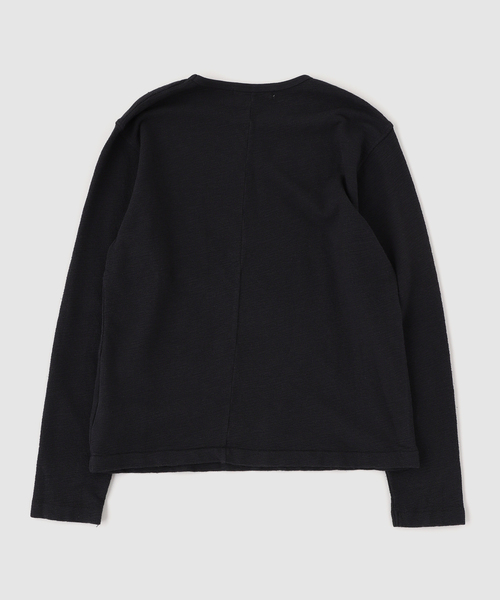 NO MAINTENANCE(ノーメンテナンス)の「NO MAINTENANCE / ノーメンテナンス SLUB LONGSLEEVE TEE(Tシャツ/カットソー・メンズ・ブラック・MEDIUM/SMALL)」の4枚目の写真