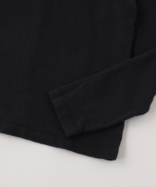 NO MAINTENANCE(ノーメンテナンス)の「NO MAINTENANCE / ノーメンテナンス SLUB LONGSLEEVE TEE(Tシャツ/カットソー・メンズ・ブラック・MEDIUM/SMALL)」の3枚目の写真