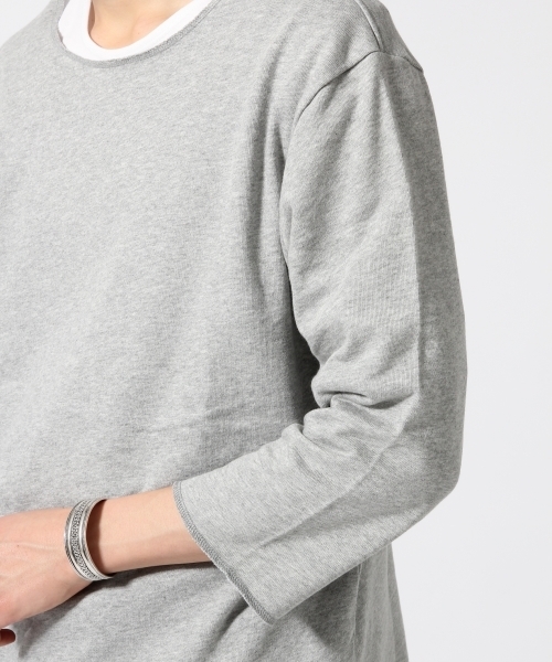 RAGEBLUE（レイジブルー）の「＜USAコットン使用＞カットオフ裏毛スウェット7分袖/717196（Tシャツ/カットソー・メンズ・グレー/ブラック/グリーン/ホワイト/ブルー・MEDIUM/LARGE）」の13枚目の写真