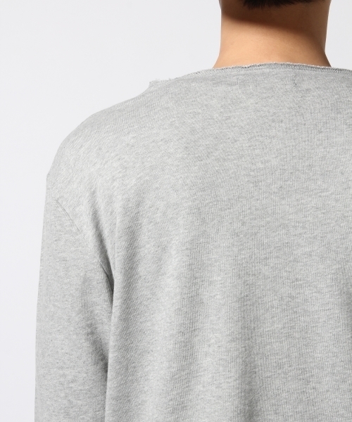 RAGEBLUE（レイジブルー）の「＜USAコットン使用＞カットオフ裏毛スウェット7分袖/717196（Tシャツ/カットソー・メンズ・グレー/ブラック/グリーン/ホワイト/ブルー・MEDIUM/LARGE）」の7枚目の写真