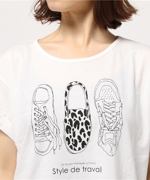 GOOD SPEED（グッドスピード）の「GOOD ROCK SPEED（グッドロックスピード）×allureville（アルアバイル） 　ロールアップTシャツ（Tシャツ/カットソー・レディース・ホワイト/ブラック・FREE）」の6枚目の写真