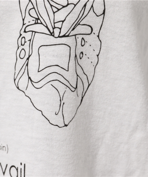 GOOD SPEED（グッドスピード）の「GOOD ROCK SPEED（グッドロックスピード）×allureville（アルアバイル） 　ロールアップTシャツ（Tシャツ/カットソー・レディース・ホワイト/ブラック・FREE）」の10枚目の写真