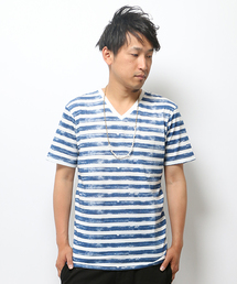 VENCEEXCHANGE | カスレボーダープリントT(Tシャツ/カットソー)