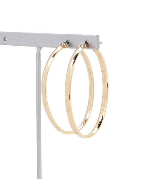 SLY（スライ）の「OVAL SHAPED ピアス（ピアス（両耳用）・レディース・シルバー/ゴールド・FREE）」の2枚目の写真