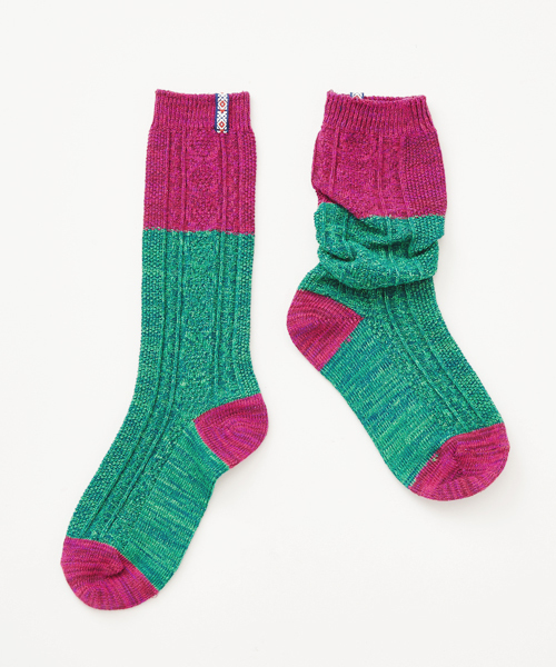 チャイハネ(チャイハネ)の「【チャイハネ】テープルーズソックス 靴下23~25cm(ソックス/靴下・レディース・オレンジ/パープル/ブラウン/ブラック/ピンク・FREE)」の4枚目の写真