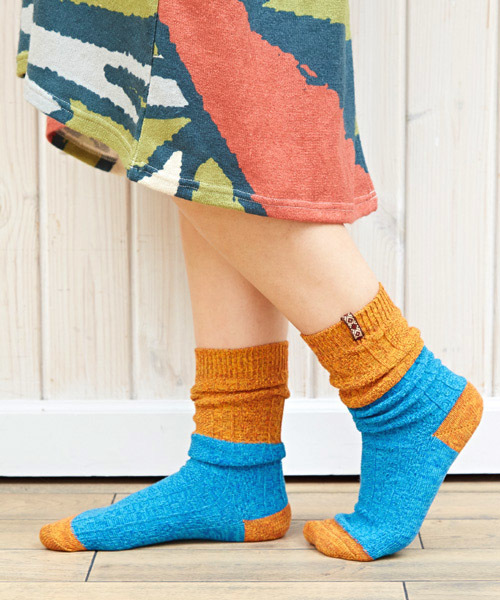 チャイハネ(チャイハネ)の「【チャイハネ】テープルーズソックス 靴下23~25cm(ソックス/靴下・レディース・オレンジ/パープル/ブラウン/ブラック/ピンク・FREE)」の5枚目の写真