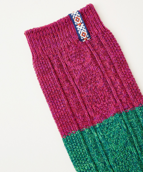 チャイハネ(チャイハネ)の「【チャイハネ】テープルーズソックス 靴下23~25cm(ソックス/靴下・レディース・オレンジ/パープル/ブラウン/ブラック/ピンク・FREE)」の10枚目の写真