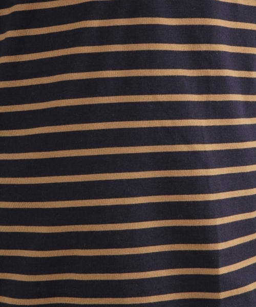 GLOBAL WORK（グローバルワーク）の「【高品質素材】スーピマボーダークルー長袖/724199（Tシャツ/カットソー・メンズ・ダークグレー/ネイビー/オフホワイト・SMALL/LARGE/MEDIUM/X-LARGE）」の13枚目の写真