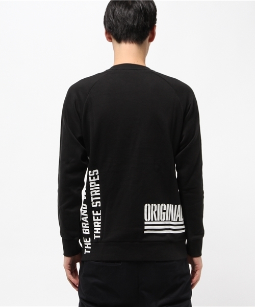 adidas（アディダス）の「オリジナルス スウェット [LOGO CREW SWEAT]（スウェット・メンズ・ブラック・LARGE/MEDIUM/X-LARGE/X-SMALL/XX-LARGE/SMALL）」の3枚目の写真