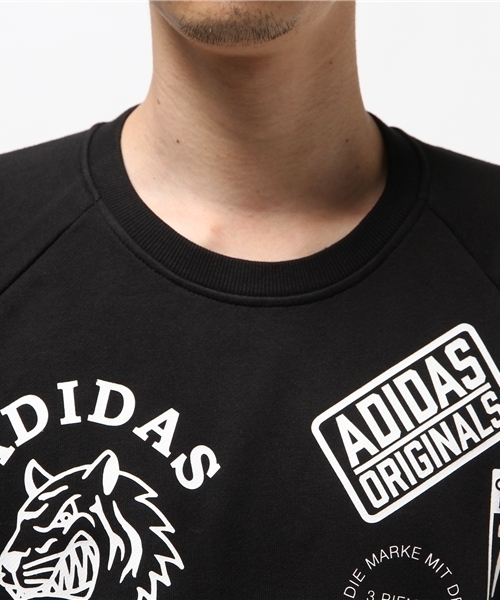 adidas（アディダス）の「オリジナルス スウェット [LOGO CREW SWEAT]（スウェット・メンズ・ブラック・LARGE/MEDIUM/X-LARGE/X-SMALL/XX-LARGE/SMALL）」の4枚目の写真
