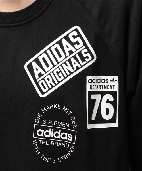 adidas（アディダス）の「オリジナルス スウェット [LOGO CREW SWEAT]（スウェット・メンズ・ブラック・LARGE/MEDIUM/X-LARGE/X-SMALL/XX-LARGE/SMALL）」の9枚目の写真
