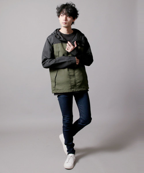 THE CASUAL(カジュアル)の「撥水 ライト マウンテンパーカー ジャケット ブルゾン(マウンテンパーカー・メンズ・グレー/ブラック/ブルー系その他2/ワイン/チャコール/ネイビー/ブルー系その他/チェック/ベージュ系その他/レッド系その他/ベージュ/イエロー系その他/杢グレー/グリーン系その他/カーキ/グリーン/グリーン系その他2・L/XL/M/S)」の19枚目の写真