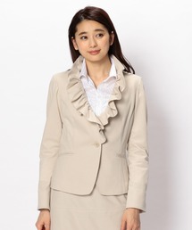 【セットアップ対応】モクロディフリル長袖ジャケット