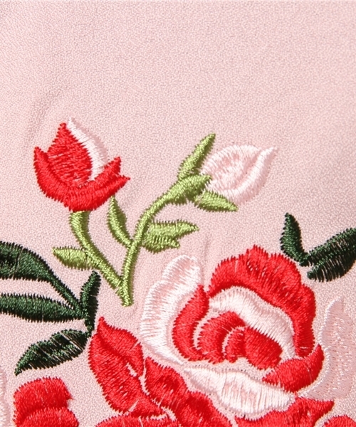 MERLOT（メルロー）の「フラワー刺繍ガウン4991（カーディガン/ボレロ・レディース・ベージュ/ネイビー/ブラック/ピンク・FREE）」の8枚目の写真