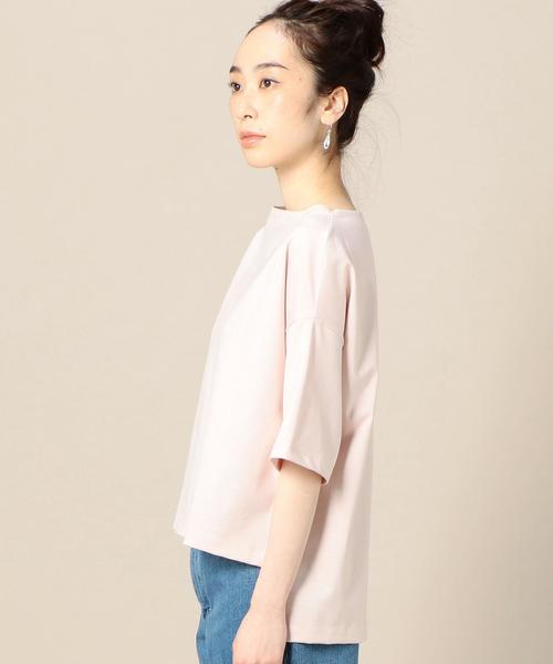 BEAUTY&YOUTH UNITED ARROWS（ビューティーアンドユースユナイテッドアローズ）の「BY コットンスリット5分袖ボートネックカットソー ◆（Tシャツ/カットソー・レディース・ライトグレー/ベージュ/ライトピンク/ネイビー/ブラック/オリーブ・FREE）」の10枚目の写真