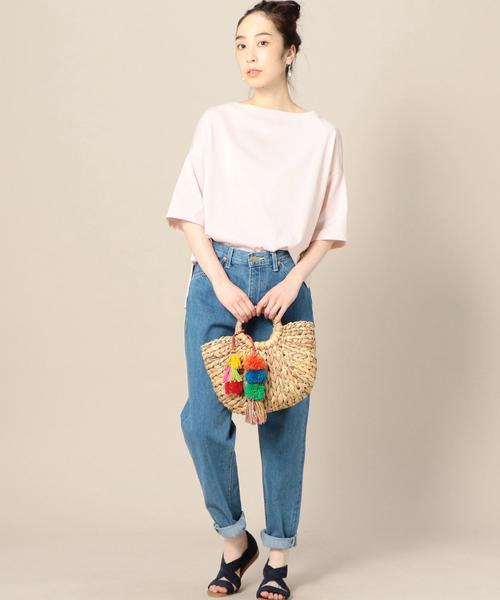 BEAUTY&YOUTH UNITED ARROWS（ビューティーアンドユースユナイテッドアローズ）の「BY コットンスリット5分袖ボートネックカットソー ◆（Tシャツ/カットソー・レディース・ライトグレー/ベージュ/ライトピンク/ネイビー/ブラック/オリーブ・FREE）」の11枚目の写真