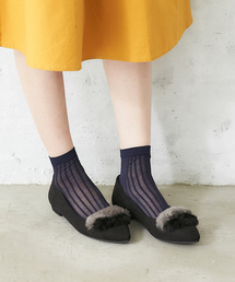 ORiental TRaffic | 秋冬新作★バイカラーファーパンプス★7320(パンプス)