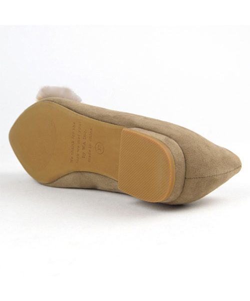 ORiental TRaffic（オリエンタルトラフィック）の「SPECIAL PRICE★バイカラーファーパンプス★7320（パンプス・レディース・ブラック/ブラウン/ベージュ・38/41/36/37/34/33/39/40/35/43/42）」の7枚目の写真