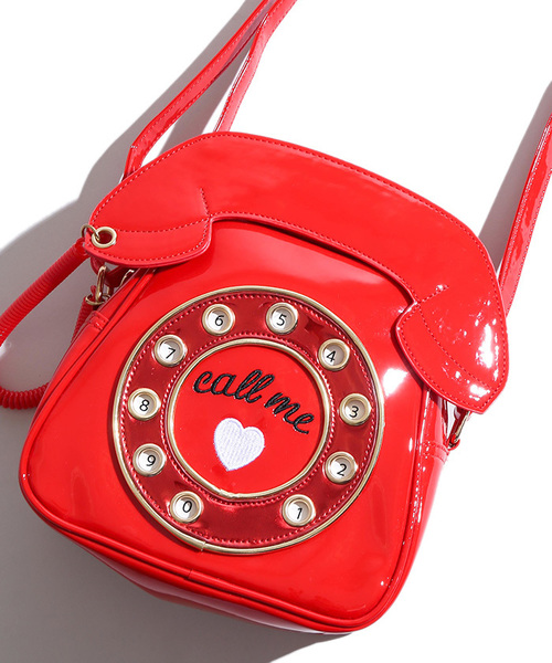 WEGO（ウィゴー）の「WEGO/テレフォンミニショルダーバッグ（ショルダーバッグ・レディース・ブラック/レッド/ピンク/その他1・FREE）」の3枚目の写真