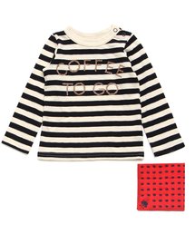BREEZE | B.C.Sバンダナ付ボーダーTシャツ(Tシャツ/カットソー)