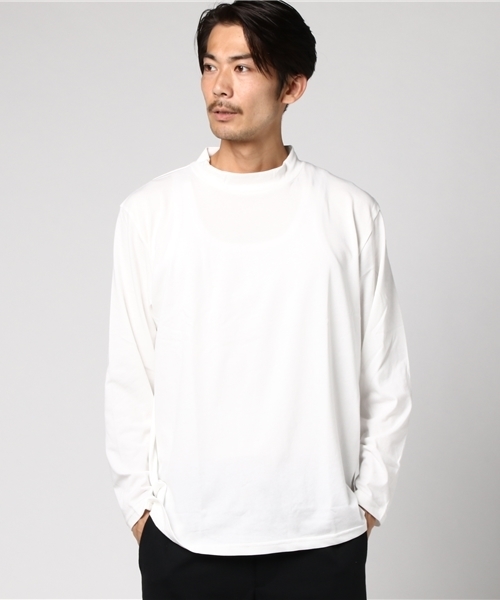 WEGO(ウィゴー)の「WEGO/ThermoStorageモックネックカットソー(Tシャツ/カットソー・メンズ・ネイビー/ホワイト/ブラック/ワイン・LARGE/MEDIUM/SMALL)」の8枚目の写真