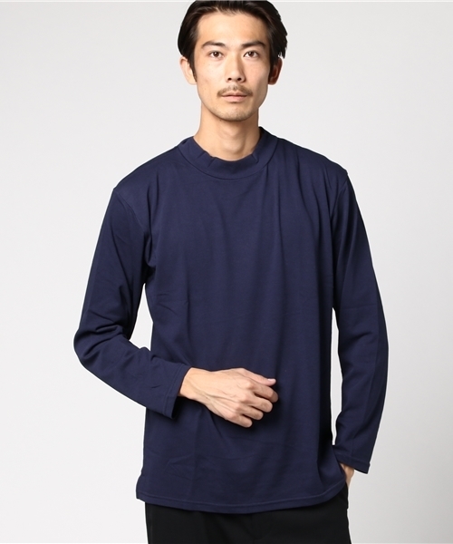 WEGO(ウィゴー)の「WEGO/ThermoStorageモックネックカットソー(Tシャツ/カットソー・メンズ・ネイビー/ホワイト/ブラック/ワイン・LARGE/MEDIUM/SMALL)」の6枚目の写真