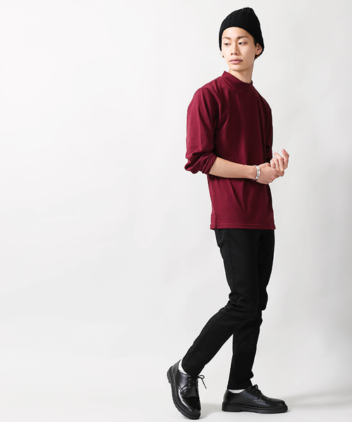 WEGO(ウィゴー)の「WEGO/ThermoStorageモックネックカットソー(Tシャツ/カットソー・メンズ・ネイビー/ホワイト/ブラック/ワイン・LARGE/MEDIUM/SMALL)」の16枚目の写真