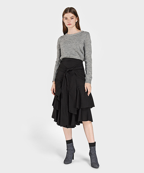 CHARLES & KEITH(チャールズ & キース)の「ニットアンクルブーツヒール / KNITTED ANKLE BOOT HEELS(ブーツ・レディース・ブラック/グレー・22.5cm/23.5cm/23cm/24.5cm/25.5cm/25cm)」の13枚目の写真