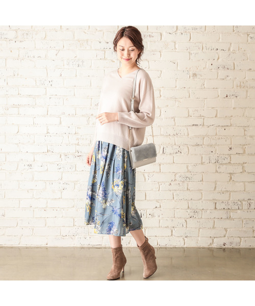 RIVE DROITE（リヴドロワ）の「エコファーお財布バッグ（ショルダーバッグ・レディース・ライトグレー/ベビーピンク・FREE）」の13枚目の写真