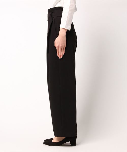 laboratory work（ラボラトリーワーク）の「タックベルトワイドパンツ（その他パンツ・レディース・ブラック/グリーン/キャメル・MEDIUM）」の4枚目の写真