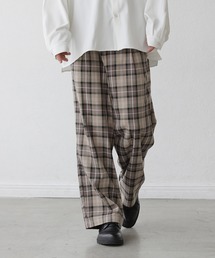 THE CASUAL | TRストレッチ タックルーズ ワイドテーパード スラックスパンツ(スラックス)