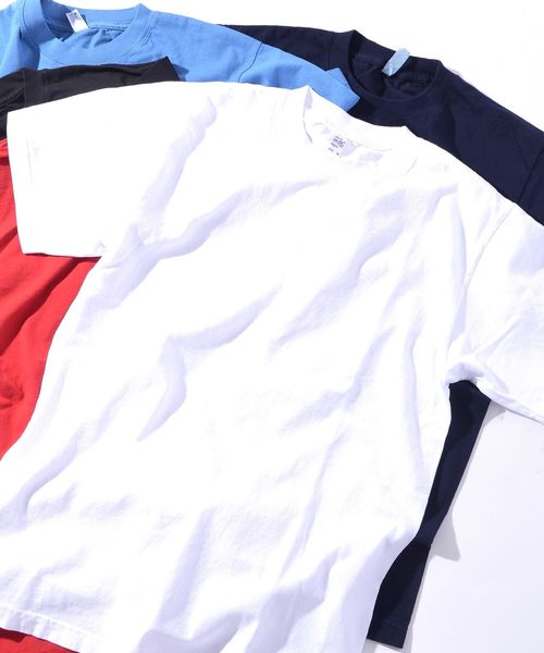 SHIPS(シップス)の「LA APPAREL: 6.5オンス クルーネック Tシャツ(Tシャツ/カットソー・メンズ・ロイヤルブルー/ホワイト/ブラック/ネイビー/ワインレッド・LARGE/X-LARGE/MEDIUM/SMALL)」の3枚目の写真