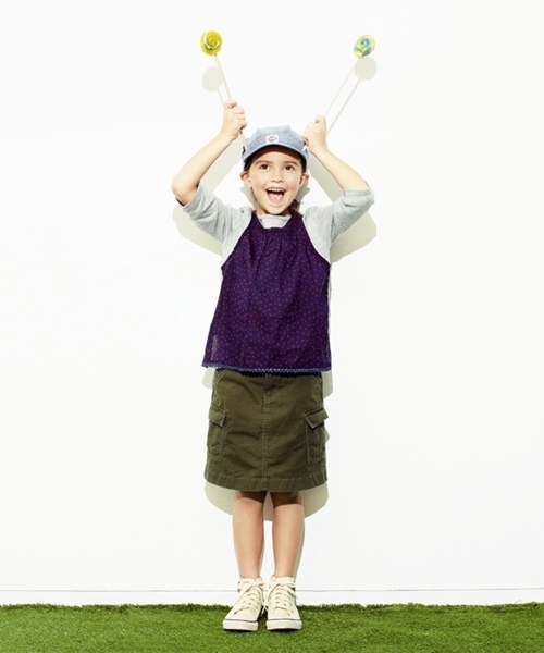 SHIPS KIDS（シップスキッズ）の「SHIPS KIDS:カーゴ スカート(kids)（スカート・キッズ・グリーン・100/120/130/110）」の8枚目の写真