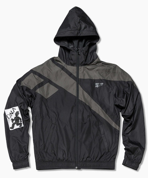 Reebok（リーボック）の「【Reebok CLASSIC ×Chocomoo】 ベクター フーデッドトラックトップ（ナイロンジャケット・メンズ・ブラック・LARGE/MEDIUM/SMALL/X-LARGE/XX-LARGE）」の6枚目の写真