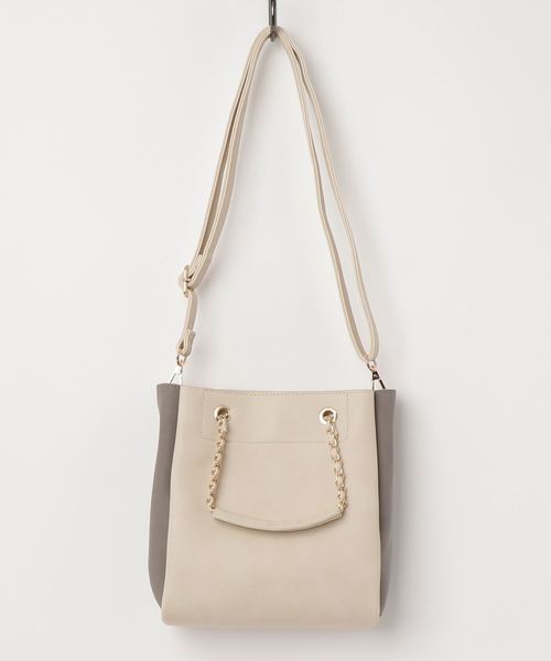 VENCEEXCHANGE(ヴァンスエクスチェンジ)の「2WAYトートバッグ(トートバッグ・レディース・スカイブルー/ブラック/オフホワイト・FREE)」の2枚目の写真