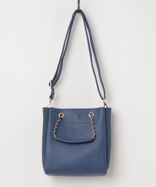 VENCEEXCHANGE(ヴァンスエクスチェンジ)の「2WAYトートバッグ(トートバッグ・レディース・スカイブルー/ブラック/オフホワイト・FREE)」の1枚目の写真